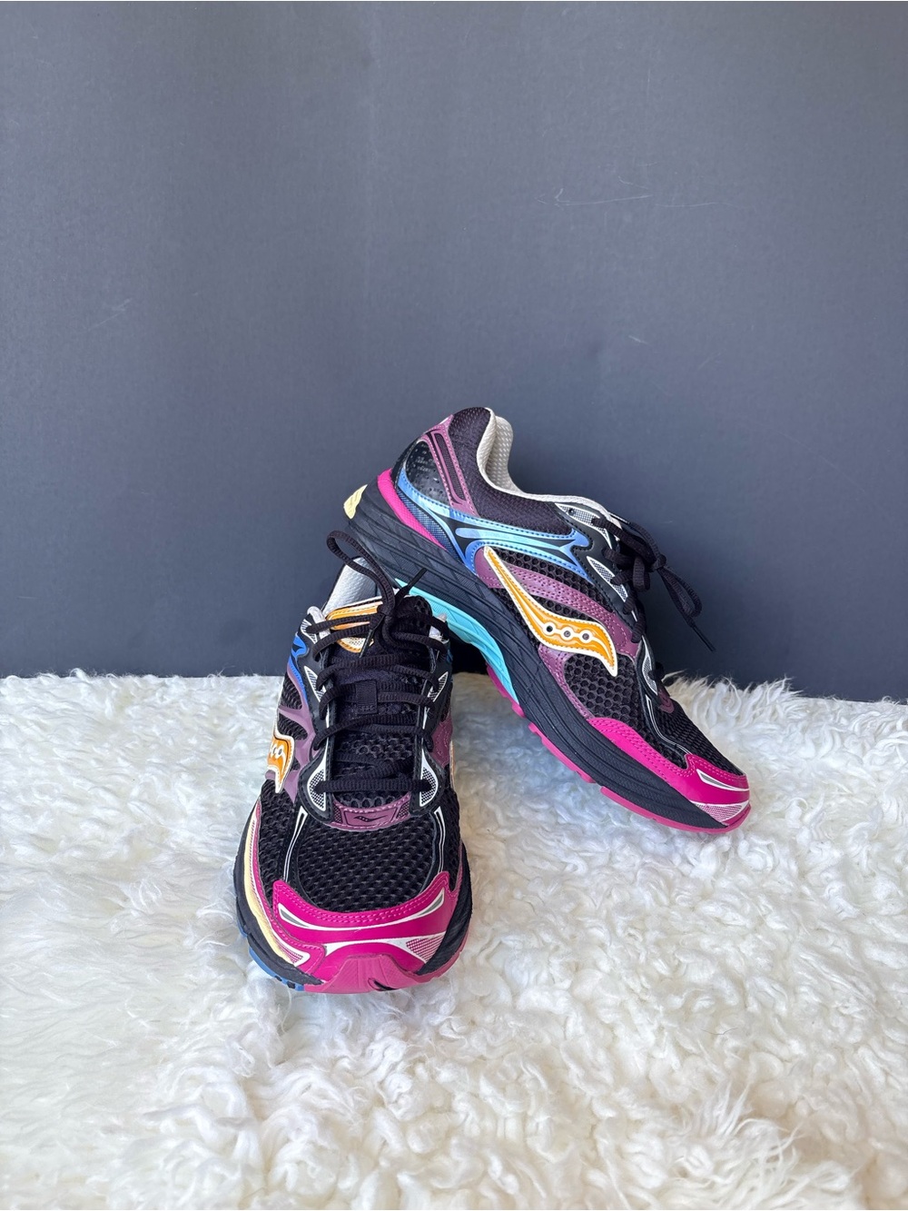 Saucony ProGrid Omni 9 "Black Multi-Color" Y2K Tech Runner Sneakers